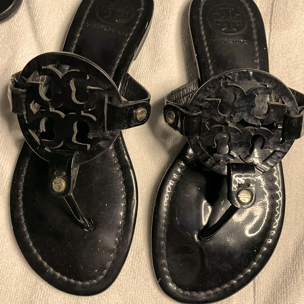 Tory Burch Miller Sandals- Patent Leather - Size 6